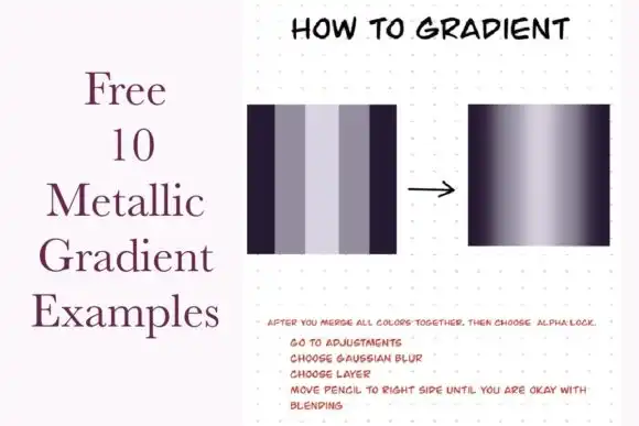 Procreate Metallic Gradient Palette V2 4 074029
