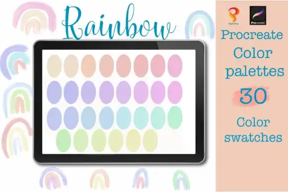 Procreate Palettes color Rainbow color