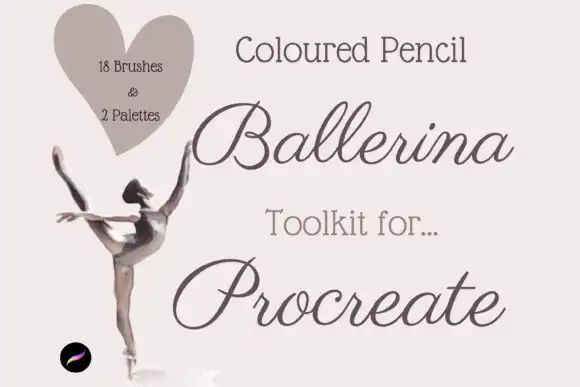 Procreate Pencil Ballerina Toolkit