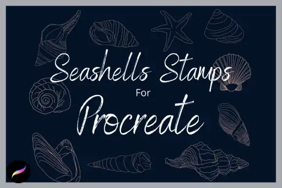 Procreate Seashells Stamps X