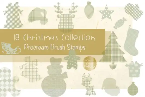 Procreate Stamp Christmas Collect+Color