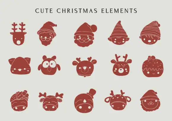 Procreate Stamps Brushes Cute Christmas 5 072507