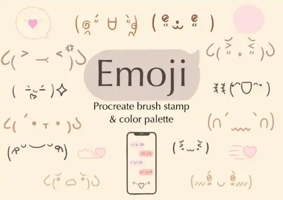 Procreate Stamps Brushes Emoji Doodle