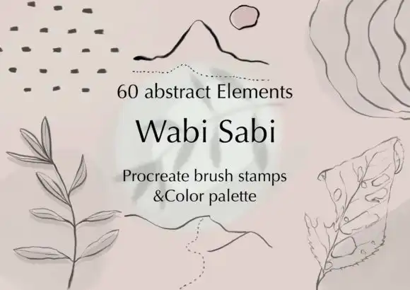 Procreate Stamps Brushes Wabi Sabi