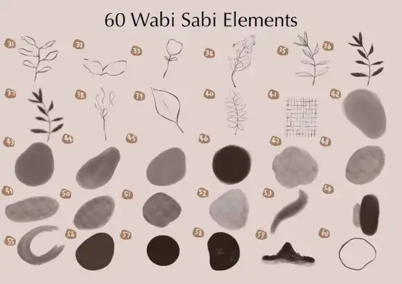 Procreate Stamps Brushes Wabi Sabi 5 072507