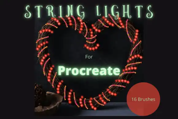 Procreate String Lights Brushes X 16