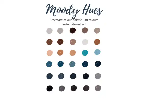 Procreate Swatch Moody Hues