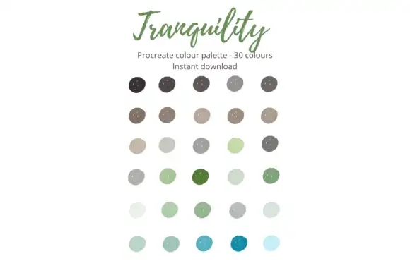 Procreate Swatch Palette Tranquility