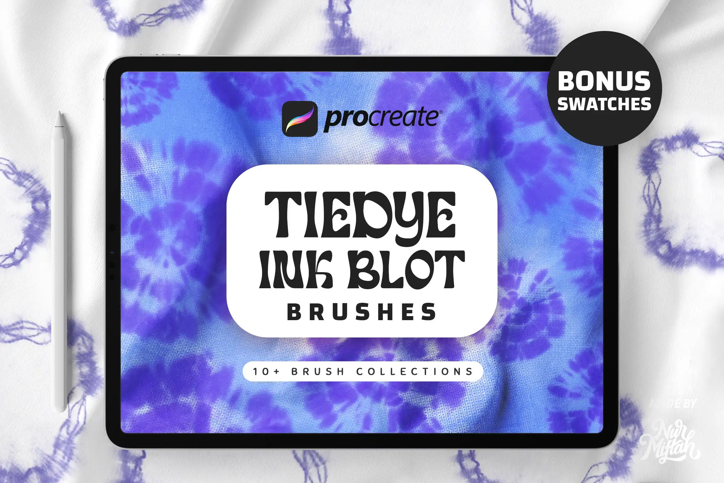 Procreate Tie Dye Ink Blot Brushes