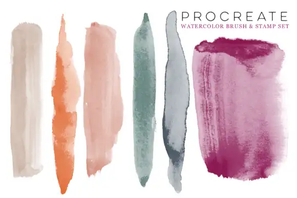Procreate Watercolor Brush & Stamps 8 072507