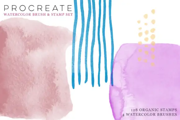 Procreate Watercolor Brush & Stamps 7 072507