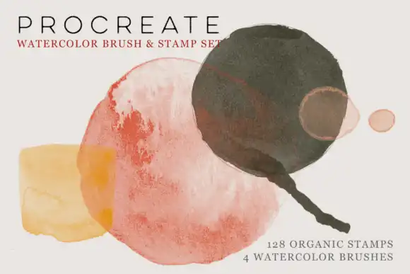 Procreate Watercolor Brush & Stamps 10 072507