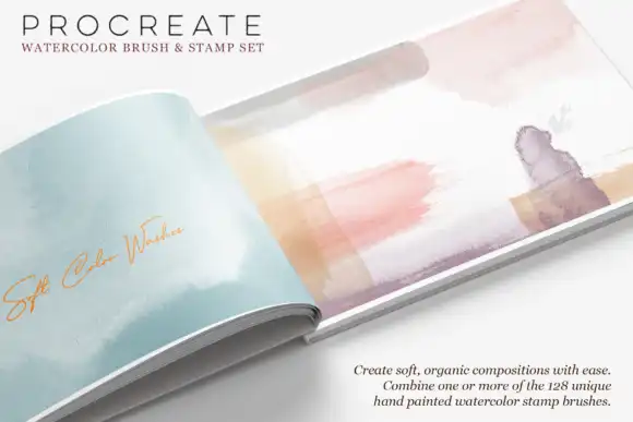 Procreate Watercolor Brush & Stamps 9 072507
