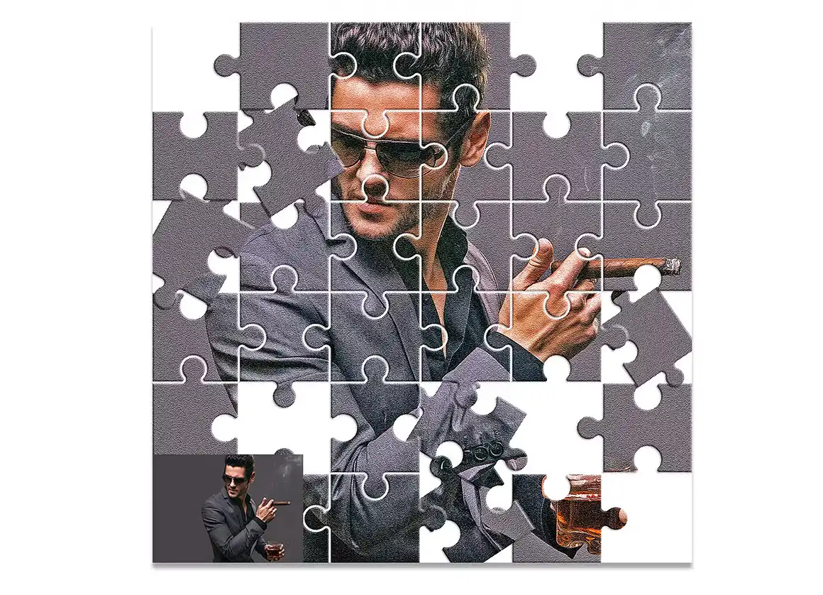 Puzzle Effect Photoshop Action Free Download