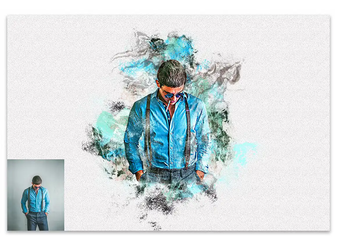 Real Painting Photoshop Action 7 078705