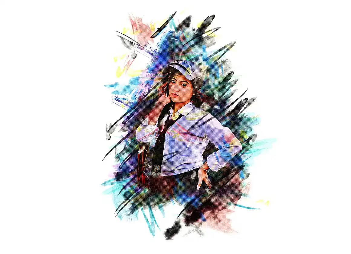 Realistic Artwork Photoshop Action 3 078530
