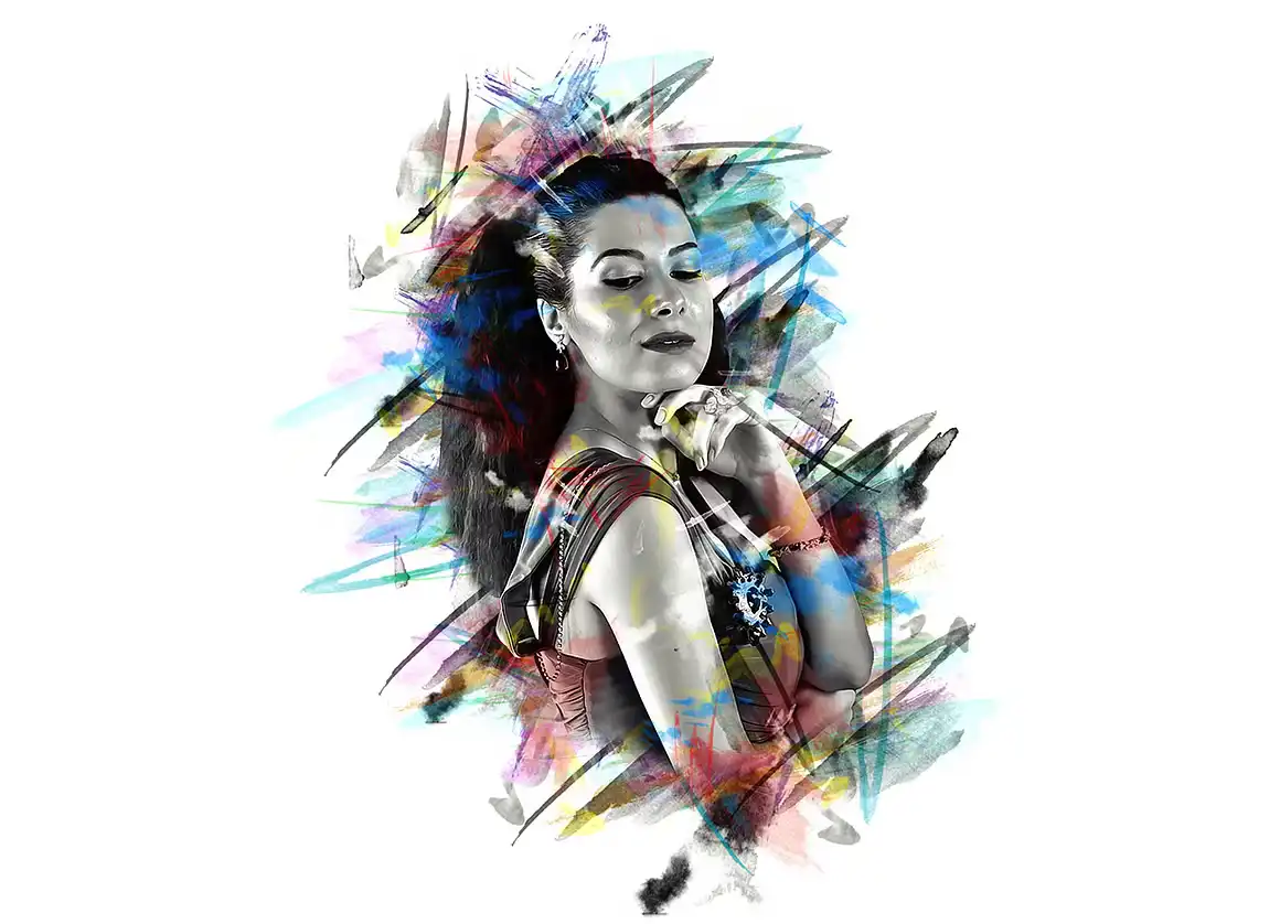 Realistic Artwork Photoshop Action 7 078499