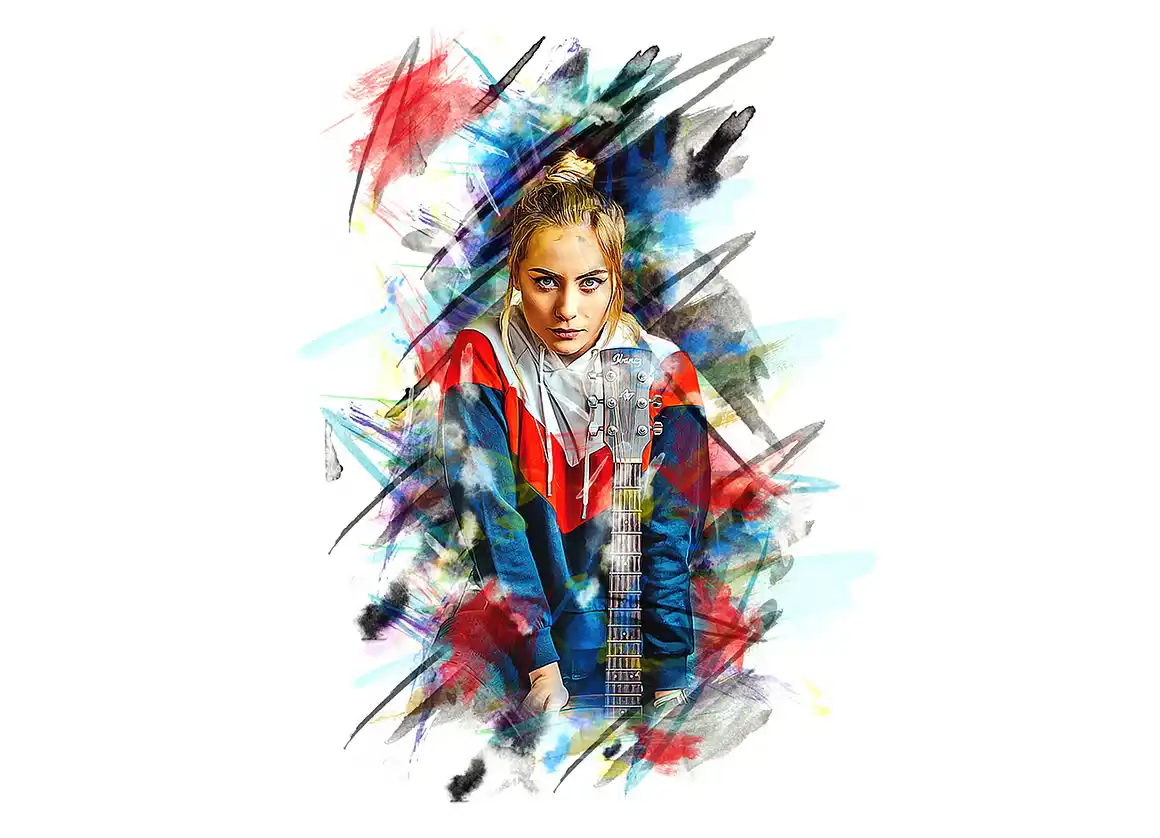 Realistic Artwork Photoshop Action 5 078530