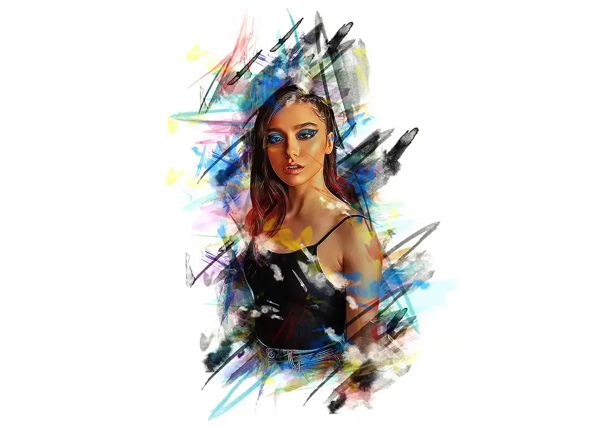 Realistic Artwork Photoshop Action 9 078483