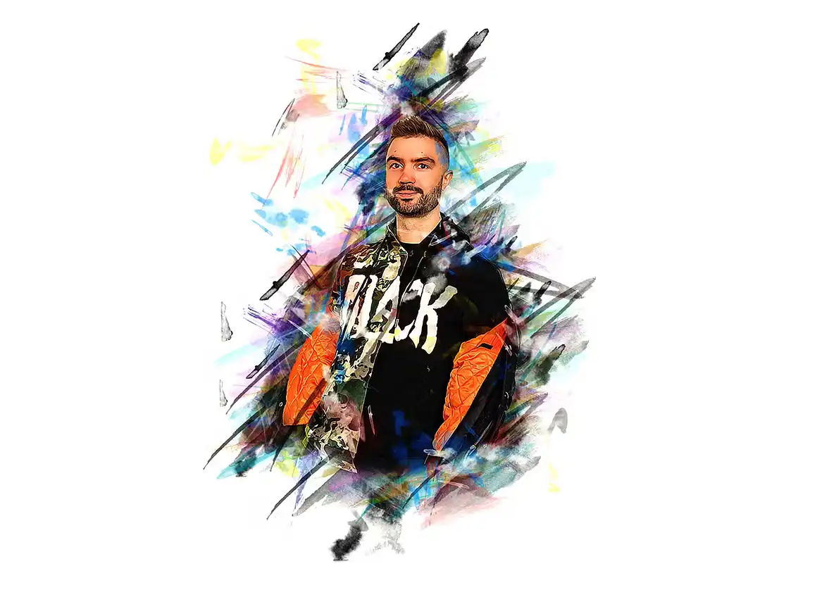 Realistic Artwork Photoshop Action 8 078492