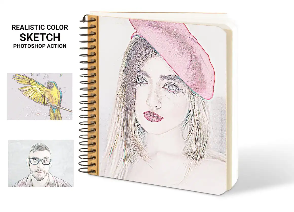 Realistic Color Sketch Ps Action