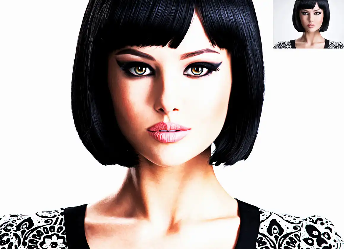 Realistic Digital Painting Effect 12 078705