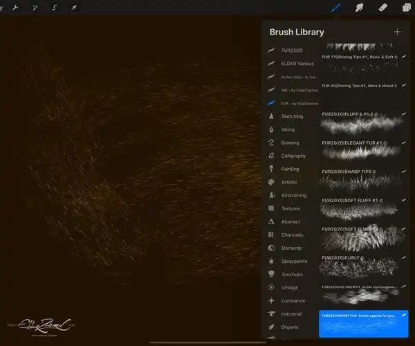 Realistic FUR Brushes for Affinity 10 072507