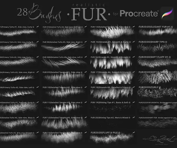 Realistic FUR Brushes for Affinity 3 072507