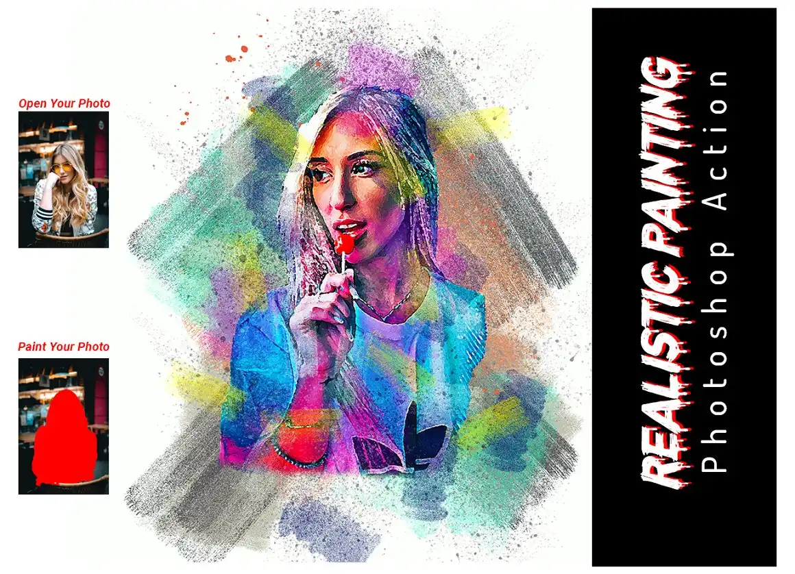 Realistic Painting Photoshop Action