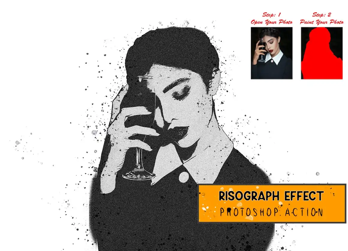 Risograph Effect Photoshop Action