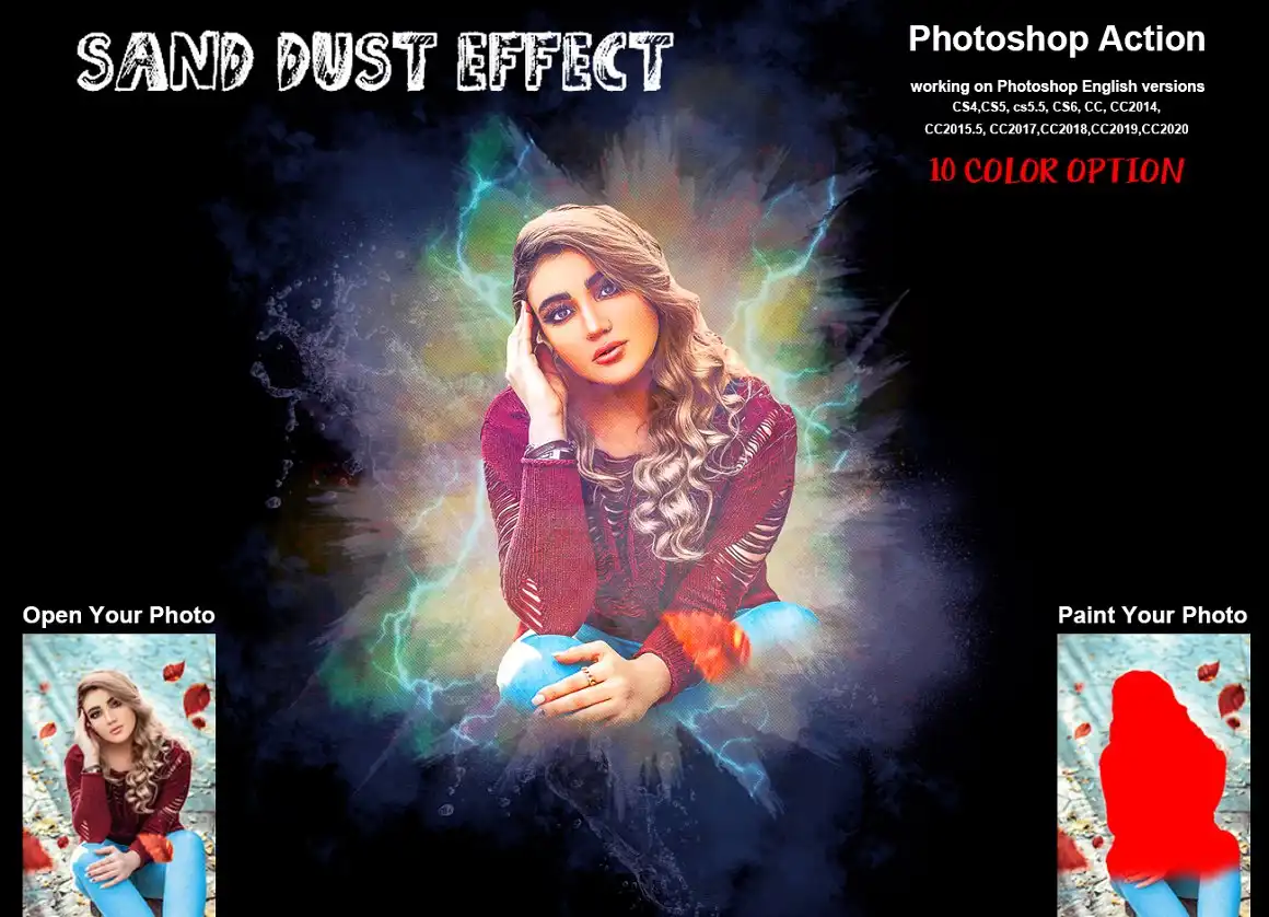 Sand Dust Effect Photoshop Action
