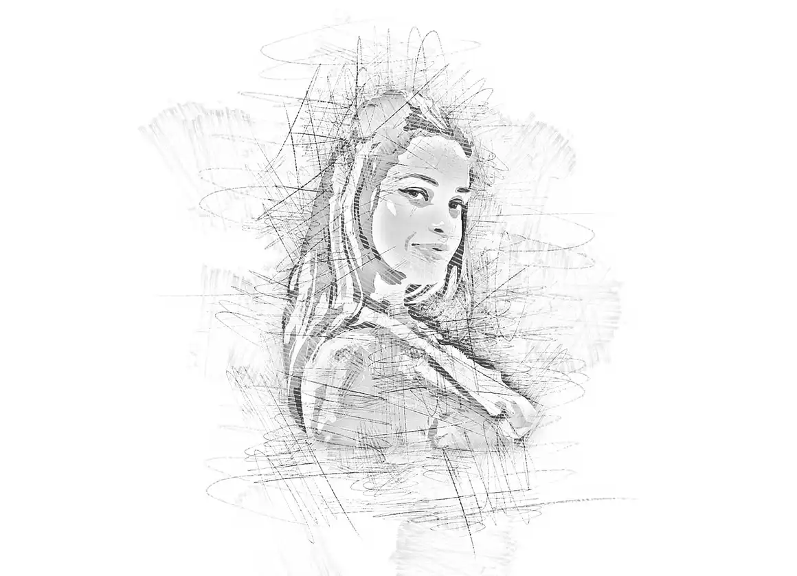 Sketch Cartoon Effect PS Action 11 078530