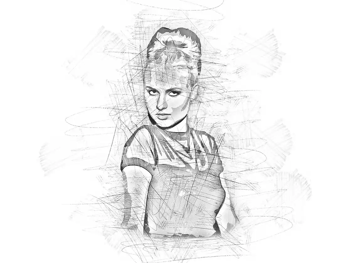 Sketch Cartoon Effect PS Action 9 078530