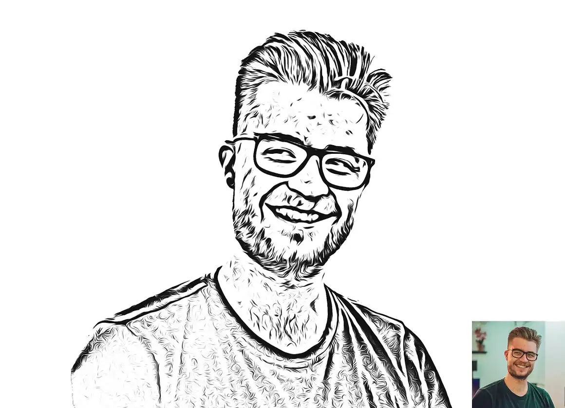 Sketch Oil Effect Photoshop Action - 2 8 078083