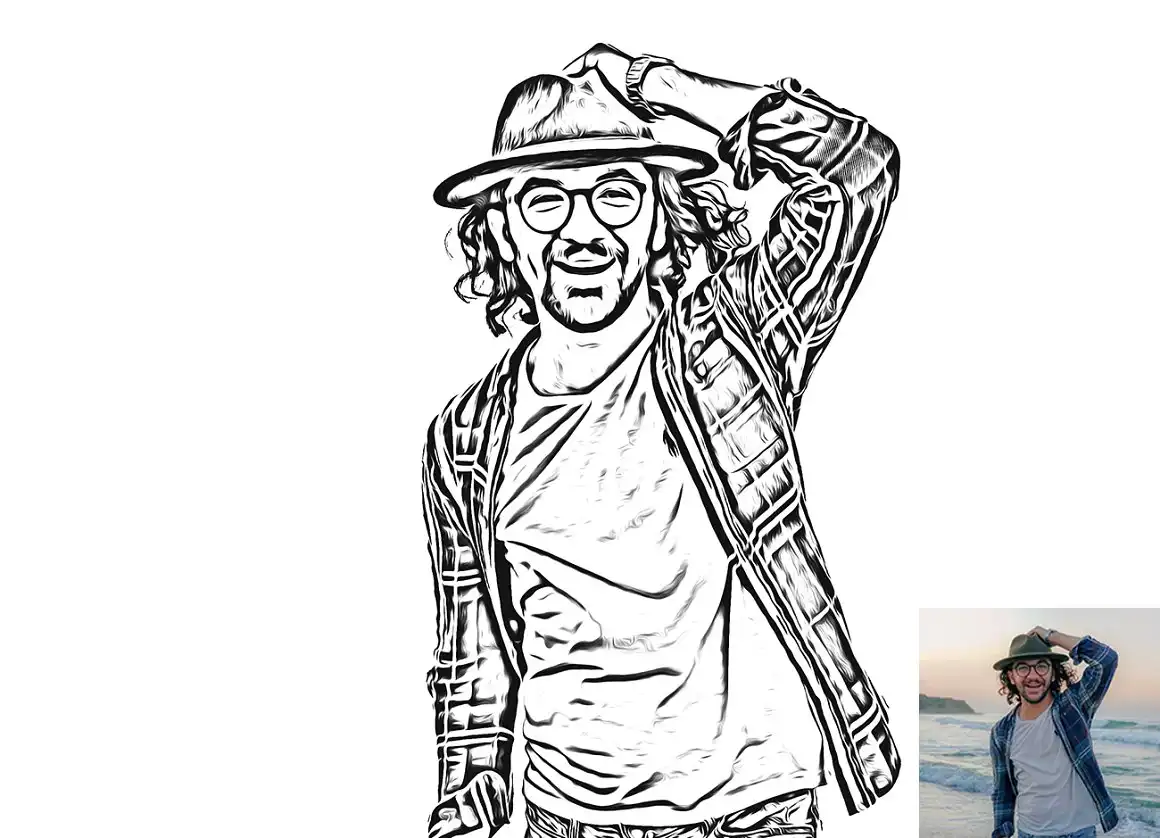 Sketch Oil Effect Photoshop Action - 2 6 078095
