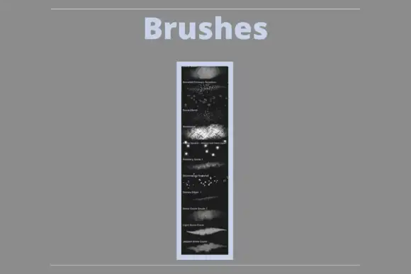 Snow Brushes for Procreate X 14 3 074029