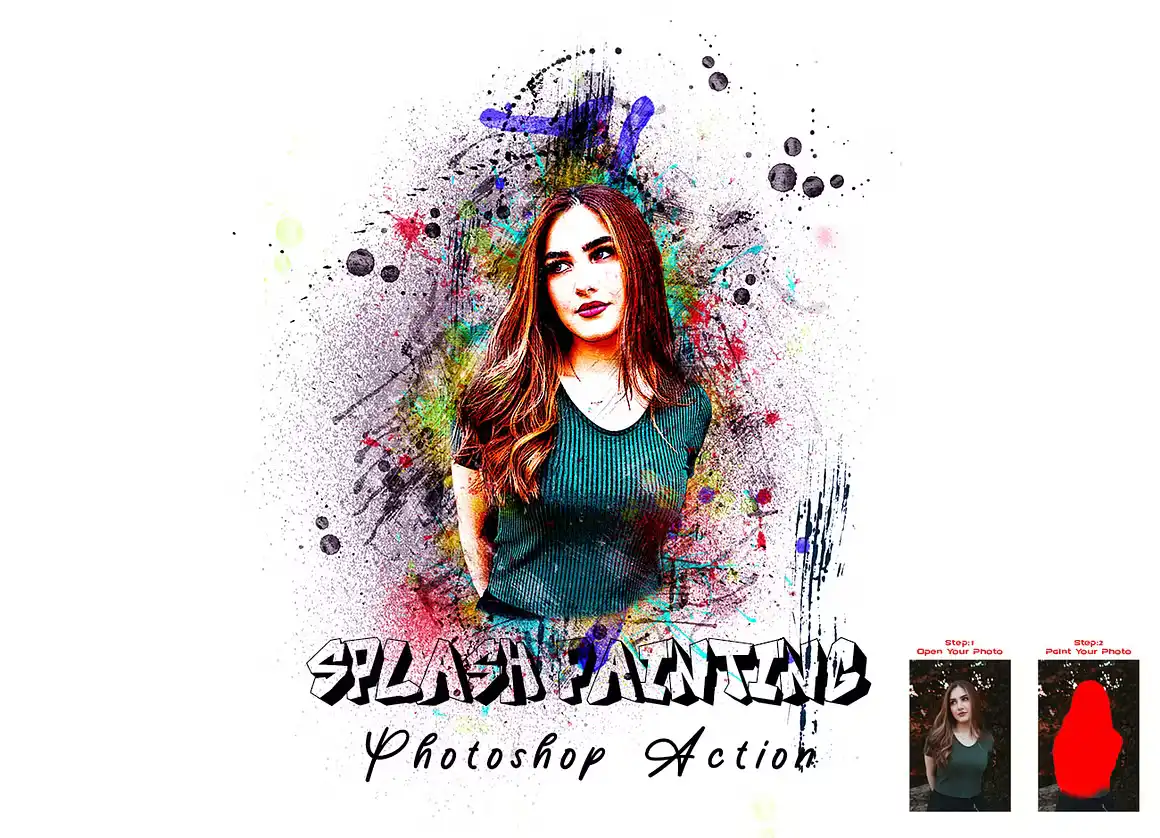 Splash Painting Photoshop Action 6 078635