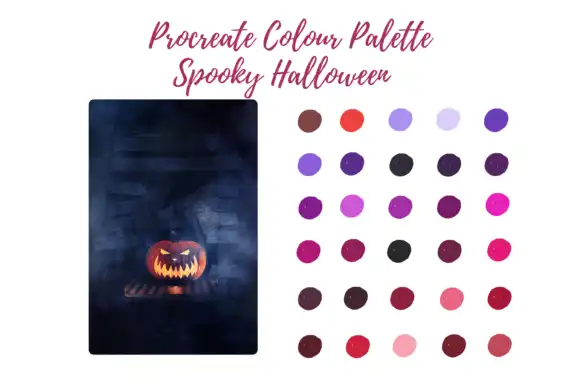 Spooky Halloween Procreate Swatch