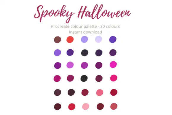 Spooky Halloween Procreate Swatch 3 074029