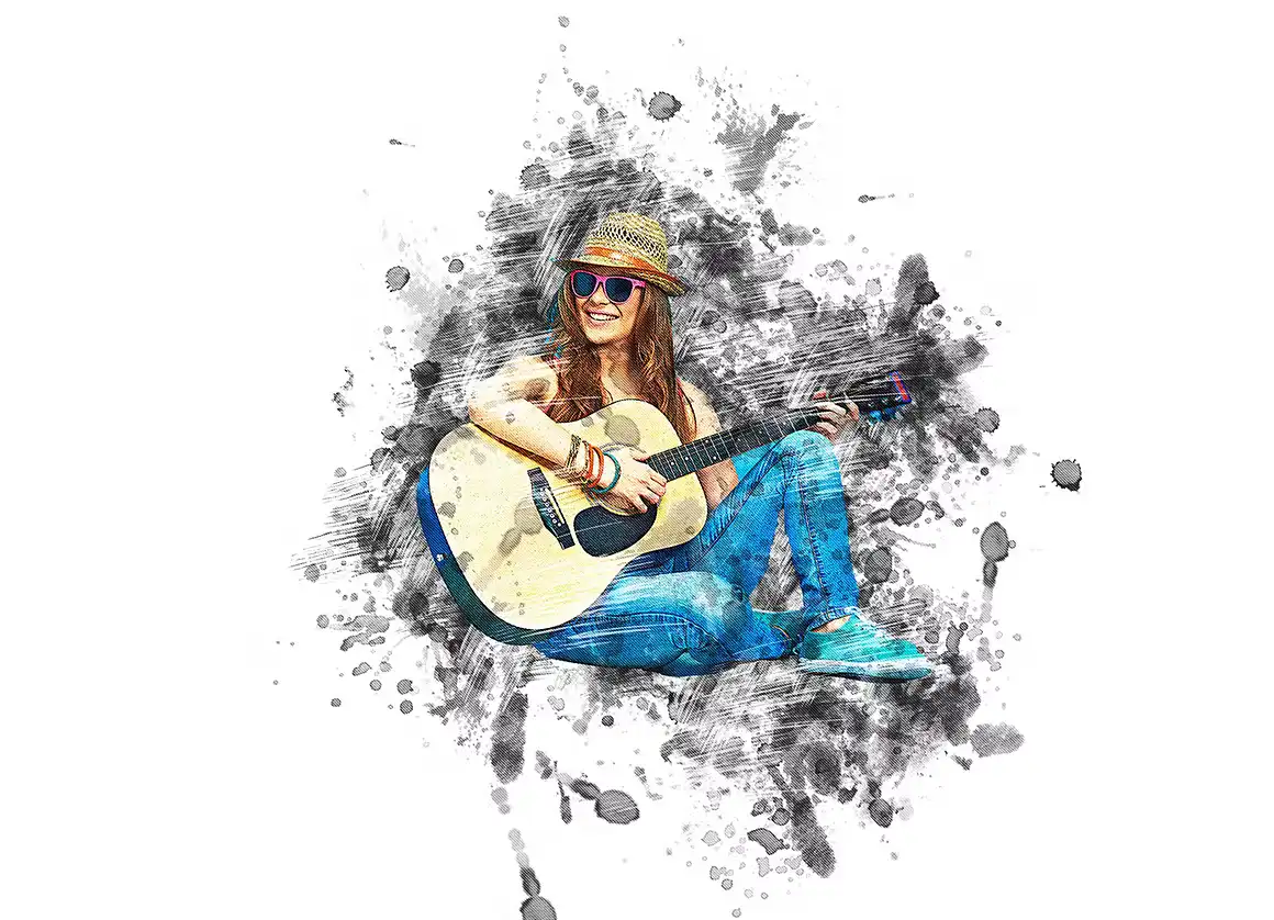 Stain Painting Photoshop Action 3 078530
