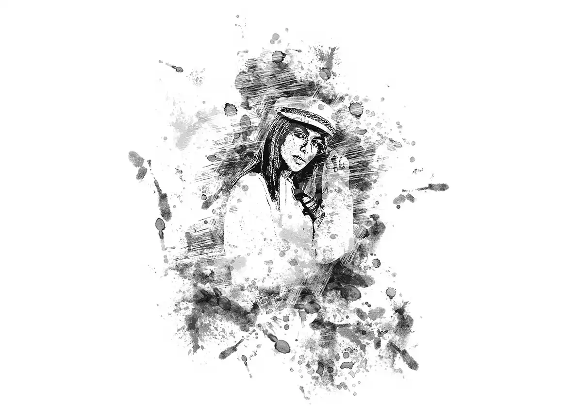 Stain Painting Photoshop Action 10 078237