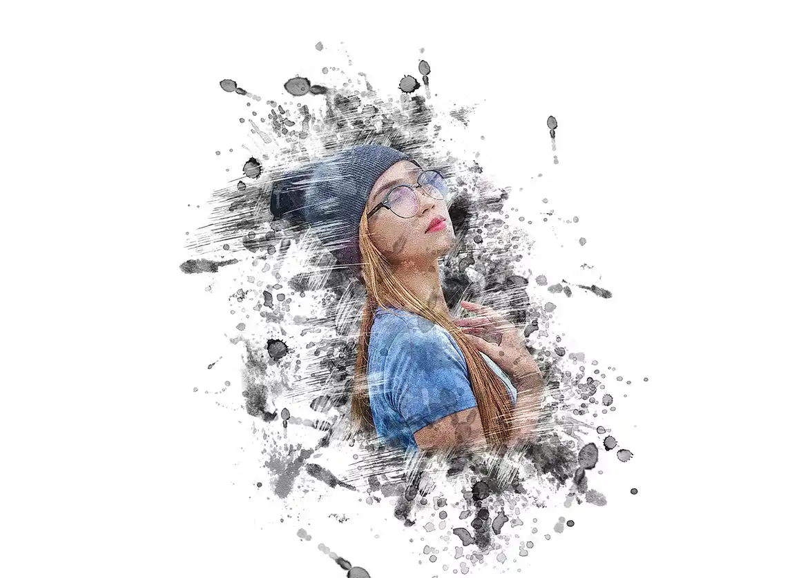 Stain Painting Photoshop Action 7 078418