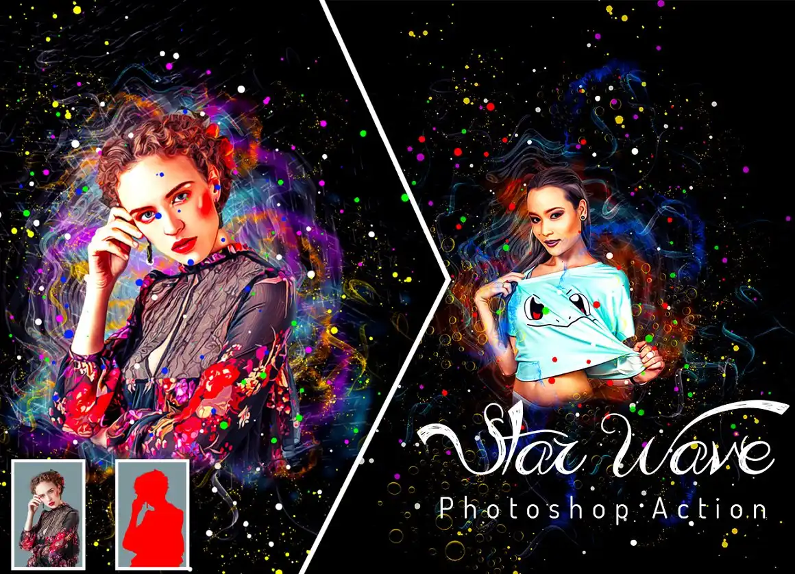 Star Wave Photoshop Action