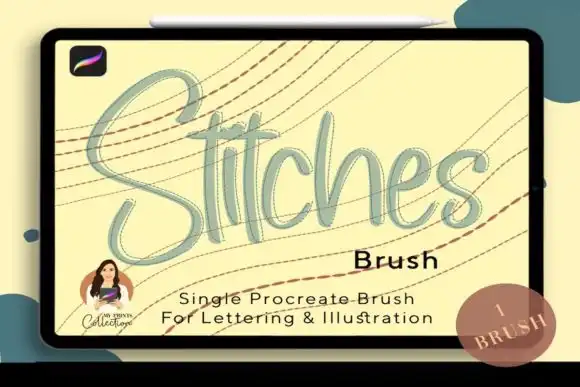 Stitches Single Procreate Brush