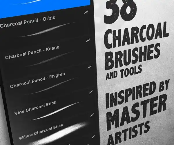 The Charcoal Master Pack - Procreate Brush Set 5 072219