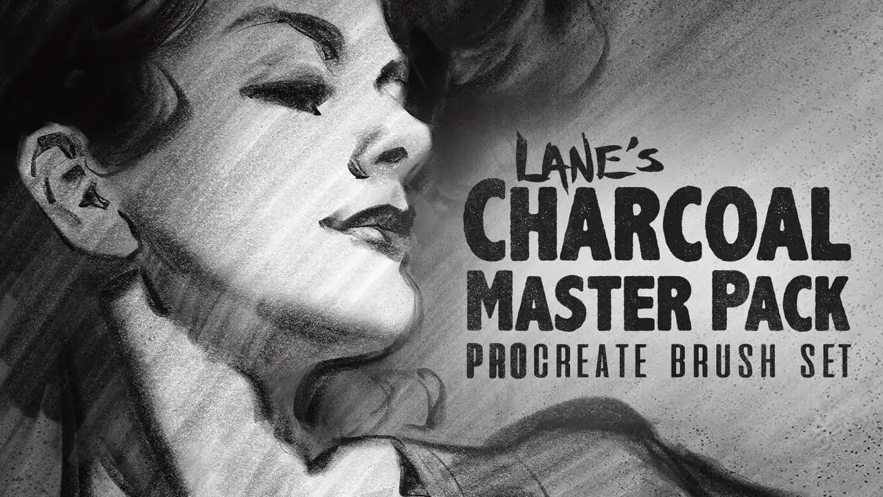 The Charcoal Master Pack - Procreate Brush Set 15 072192