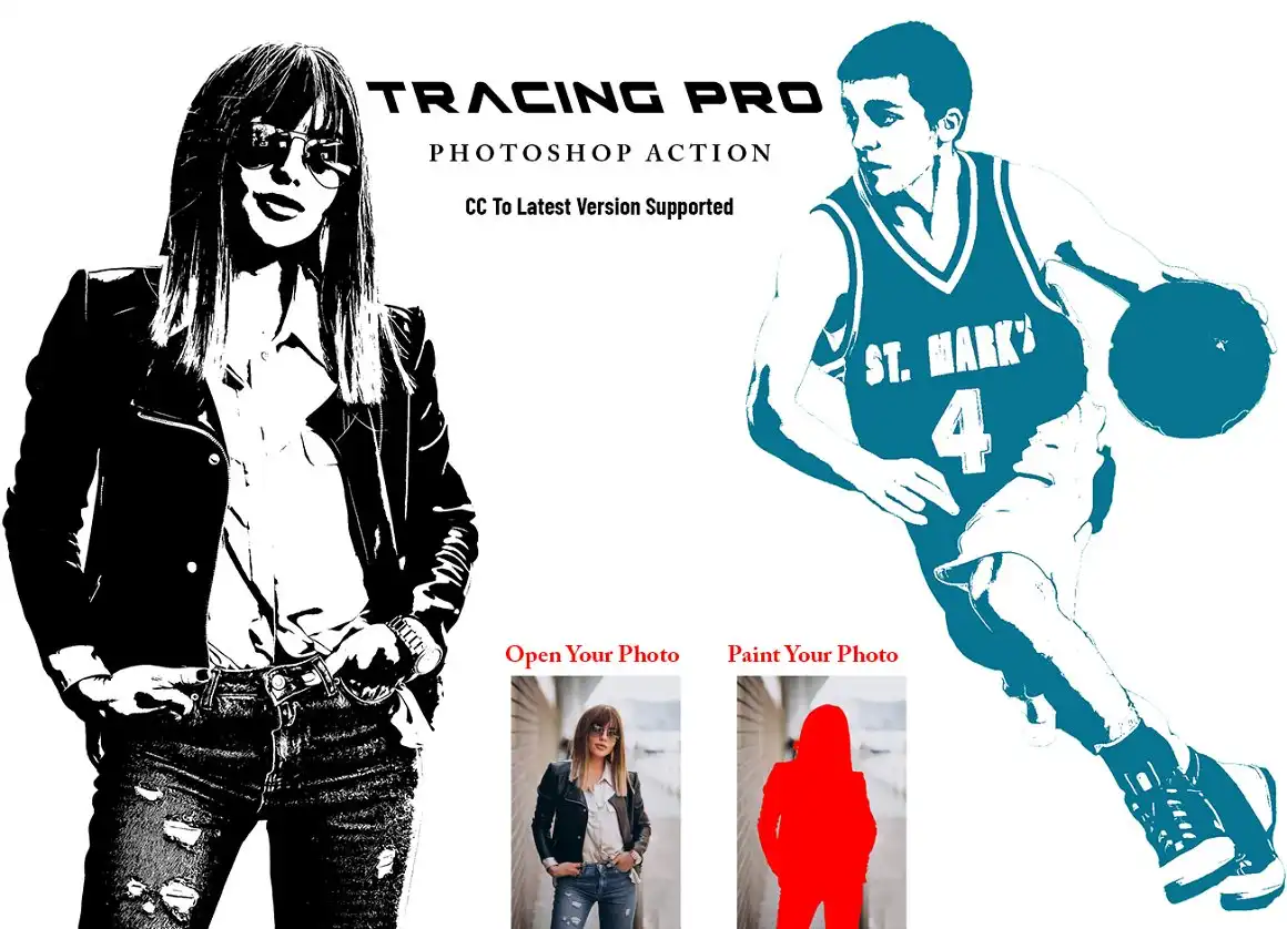 Tracing Pro Photoshop Action