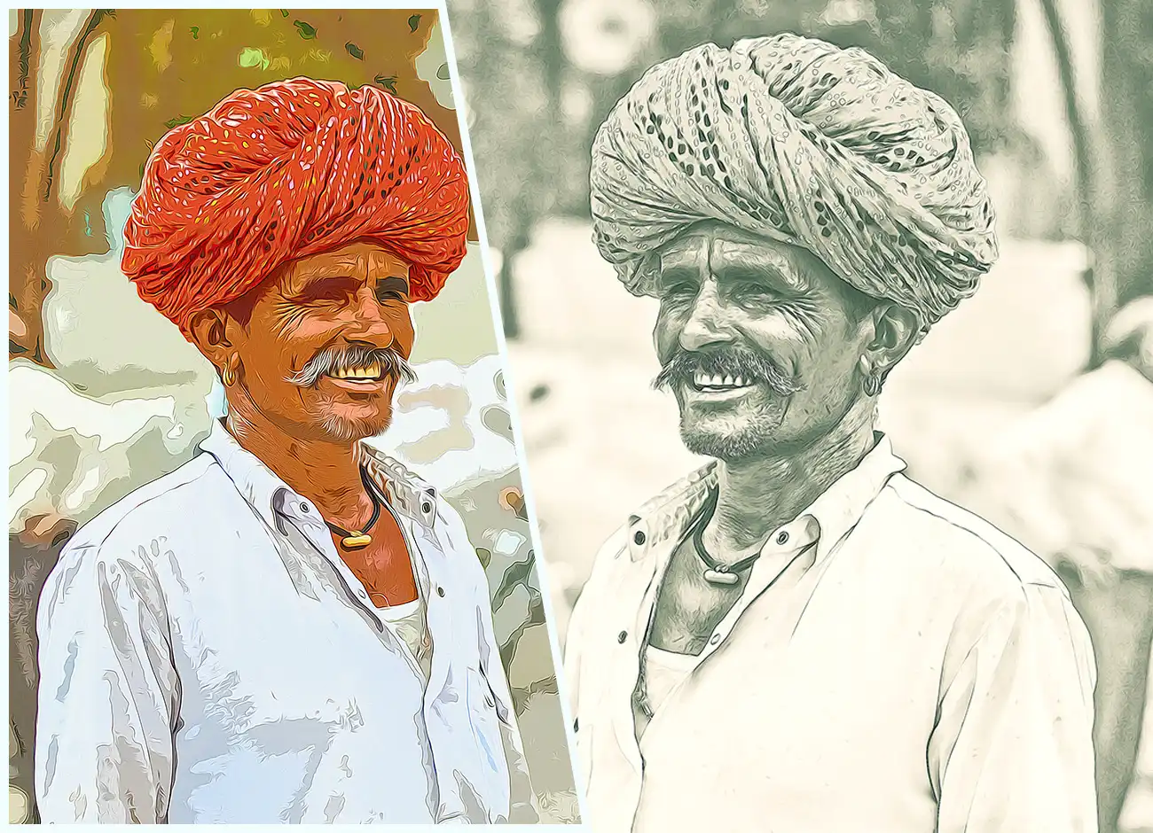 Traditional Oil Painting PS Action 4 078626