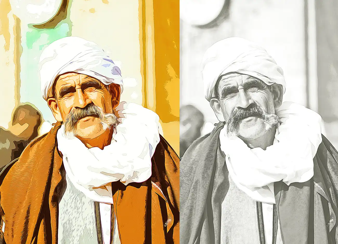 Traditional Oil Painting PS Action 5 078531