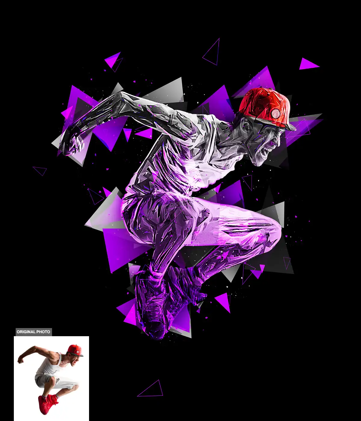 Triangles Photoshop Action 7 074029